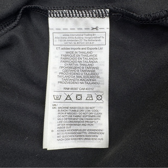 NEW Adidas Black Sleeveless Tank Top with White Logo Womens Size XL D56038 - Picture 14 of 16